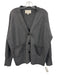 Brochu Walker Size M Gray & Black Wool & Cashmere Rib Knit Lace Panel Cardigan Gray & Black / M