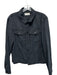 Le Jean Size S Black Tencel Lyocell Collar Buttons Breast Pockets Top Black / S