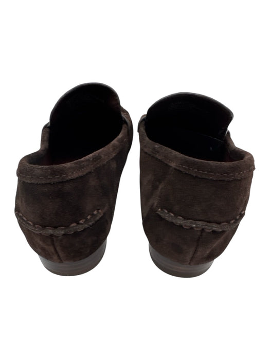 Madewell Shoe Size 9.5 Dark Brown Suede leather Slip On Penny Loafers Dark Brown / 9.5