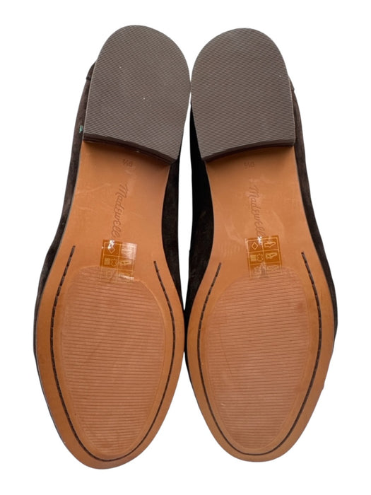 Madewell Shoe Size 9.5 Dark Brown Suede leather Slip On Penny Loafers Dark Brown / 9.5