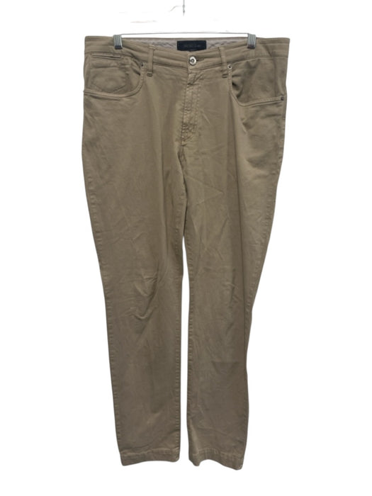 Saks Fifth Ave Size 32 Tan Cotton Blend Solid Khakis Men's Pants Tan / 32