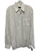 Hugo Boss Size 16.5 White Cotton Solid Button Up Point Collar Long Sleeve Shirt White / 16.5