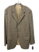 Cornelliani Gray Wool Blend Plaid 3 button Men's Blazer Gray / 54L