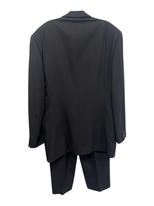 Giorgio Armani Vintage Black Wool Blend Solid 3 button Men's Suit Black / 44L