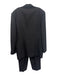 Giorgio Armani Vintage Black Wool Blend Solid 3 button Men's Suit Black / 44L