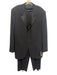 Giorgio Armani Vintage Black Wool Blend Solid 3 button Men's Suit Black / 44L
