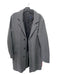 Salence Size M Gray Wool Blend Solid Overcoat Men's Jacket M