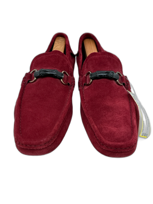 Gucci Shoe Size 11.5 Red Suede Solid Driver Men's Shoes Red / 11.5