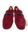 Gucci Shoe Size 11.5 Red Suede Solid Driver Men's Shoes Red / 11.5