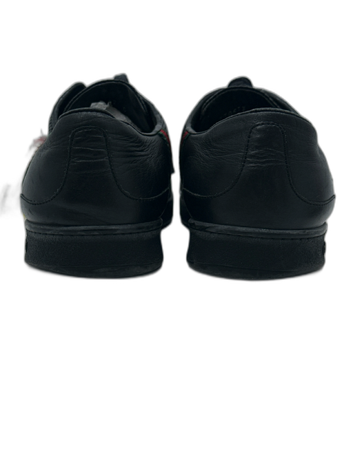 Gucci Shoe Size 12 AS IS Black Leather Perforated Sneaker Men's Shoes Black / 12