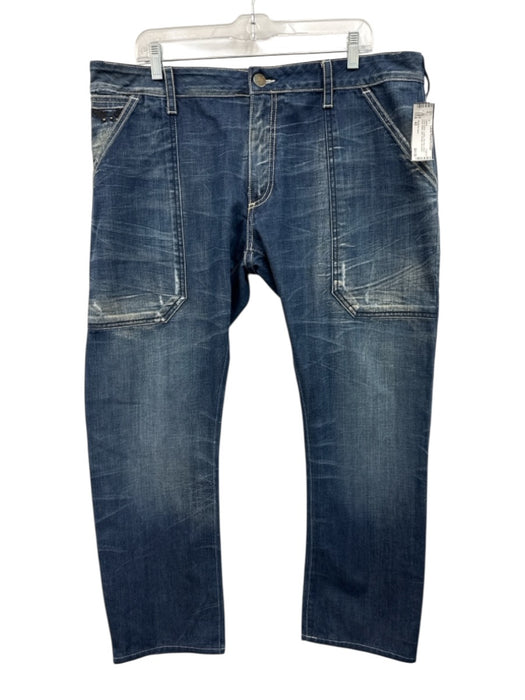 Robin's Jean Size 42 Dark Wash Cotton Mid Rise Denim Acid Wash Jeans Dark Wash / 42
