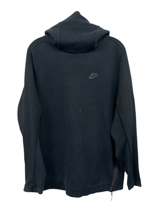 Nike Size XL Black Polyester Hood Long Sleeve Men's Jacket Black / XL