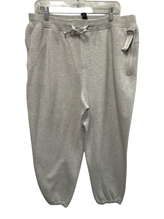 Lululemon Size XL Light Gray Cotton Blend Heathered Drawstring Sweat Pant Pants Light Gray / XL