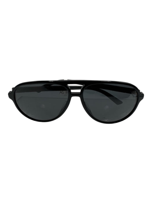 Gucci AS IS Black Acetate Aviator Men's Sunglasses Black