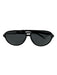 Gucci AS IS Black Acetate Aviator Men's Sunglasses Black
