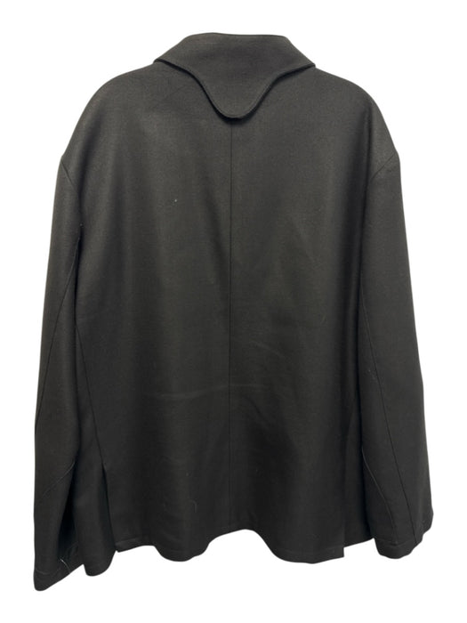 GF Ferre Size 48 Black Acrylic Solid Buttons Men's Jacket Black / 48