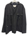 GF Ferre Size 48 Black Acrylic Solid Buttons Men's Jacket Black / 48