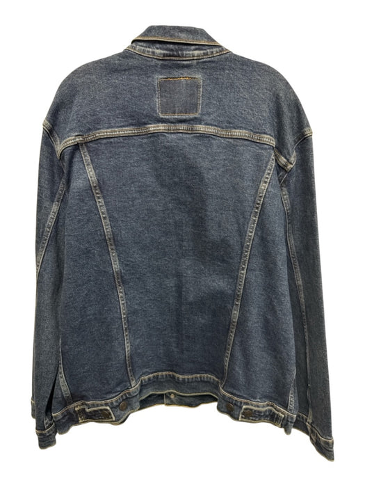 Levi Size XXL Dark Wash Cotton Solid Jean Men's Jacket Dark Wash / XXL