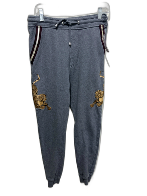 Just Cavalli Size XS Gray Cotton Blend Solid Jogger Men's Pants Gray / XS