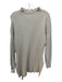 Free People Size XS Tan Poly Blend Cable Knit Asymetric Elastic Waist Top Tan / XS