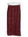 Free People Size XS Rust Brown Poly Velvet Ribbed Pencil Skirt Rust Brown / XS