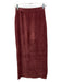 Free People Size XS Rust Brown Poly Velvet Ribbed Pencil Skirt Rust Brown / XS