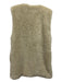 We The Free Size XS Tan Poly Fuzzy Puffy Longline Vest Tan / XS