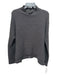 Free People Size XS Gray Black Acrylic Blend Fuzzy Zip Detail Mock Neck Sweater Gray Black / XS