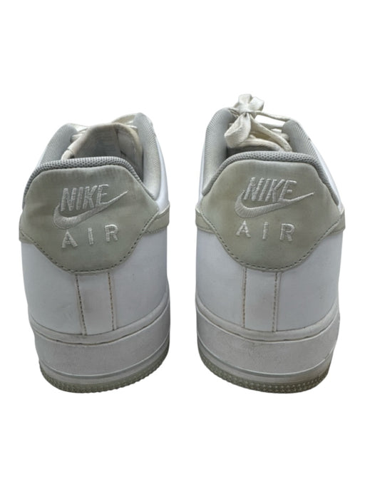 Nike Shoe Size 12 AS IS White & Gray Leather Solid Sneaker Men's Shoes White & Gray / 12