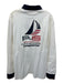 Polo NWT Size L White & Blue Cotton logo Polo Men's Long Sleeve Shirt White & Blue / L