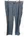 Boss Size 38 Blue Linen Blend Solid Khakis Men's Pants Blue / 38