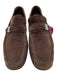 Ferragamo Shoe Size 9.5EE AS IS Brown Suede Solid Driver Men's Shoes 9.5EE