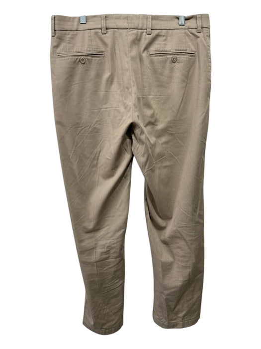 Miller Brothers Size 34 Tan Cotton Blend Solid Khakis Men's Pants Tan / 34