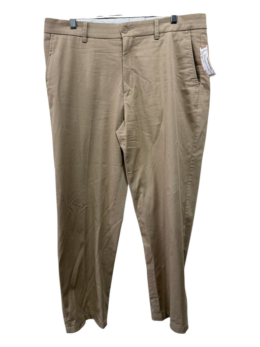 Miller Brothers Size 34 Tan Cotton Blend Solid Khakis Men's Pants Tan / 34