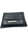 Burberry AS IS Black Leather Solid Card Holder Men's Wallet Black
