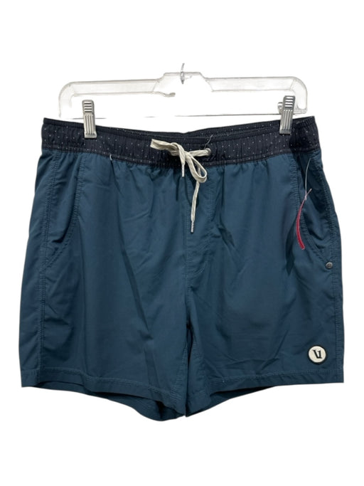 Vuori Size M Blue Synthetic Solid Athletic Men's Shorts Blue / M
