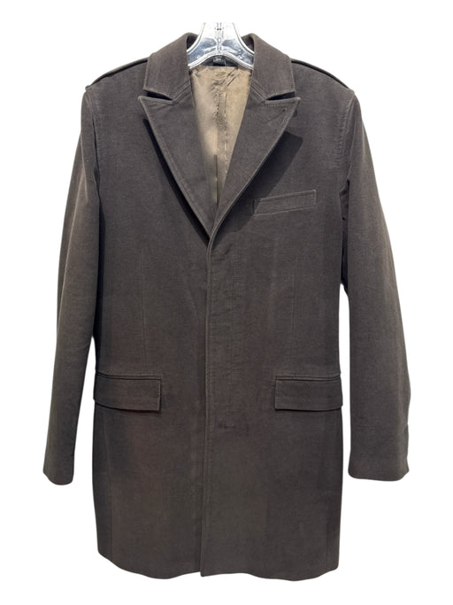 Club Monaco Brown Cotton 3 button Men's Coat Brown / M