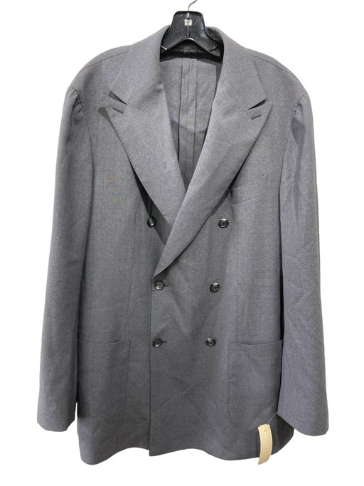 Suitsupply Grey Solid Double Breasted Men's Blazer Est XL