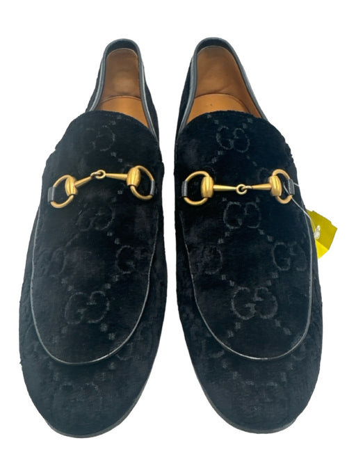 Gucci Shoe Size 11 AS IS Black Suede Guccissima Horse Bit Men's Shoes 11