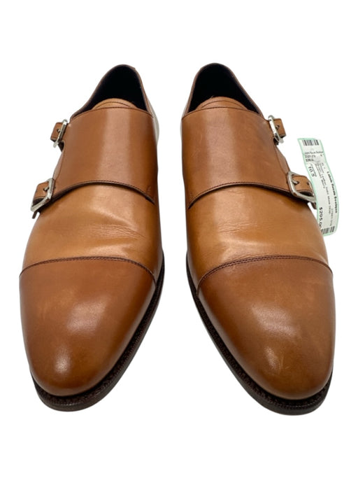 Carmina Shoe Size 10.5 Brown Leather Solid Monk Strap Men's Shoes Brown / 10.5