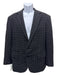Ralph Lauren Purple Black & White Cashmere Window pane 2 Button Men's Blazer Black & White / 40