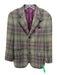 Etro Green & Multi Wool Plaid 2 Button Men's Blazer Green & Multi / 50