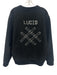Lucid Size M Black & White Cotton Solid Men's Jacket Black & White / M