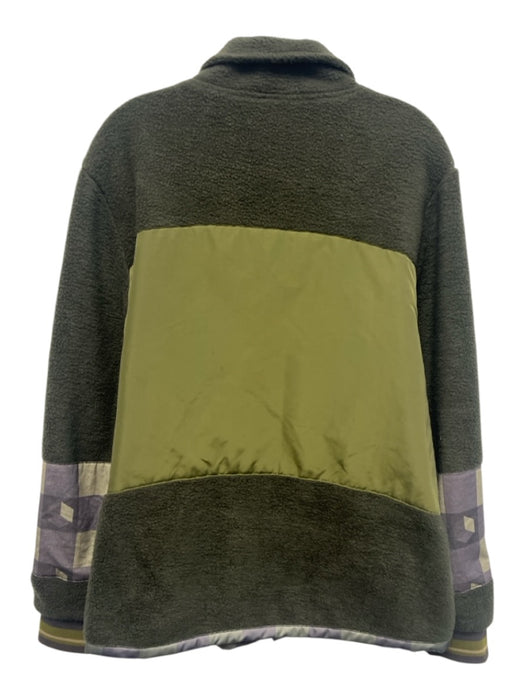 Lucid FC Size M Green Solid Zipper Men's Jacket Green / M