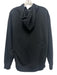 New Balance Size M Black & White Cotton Solid Hoodie Men's Jacket Black & White / M