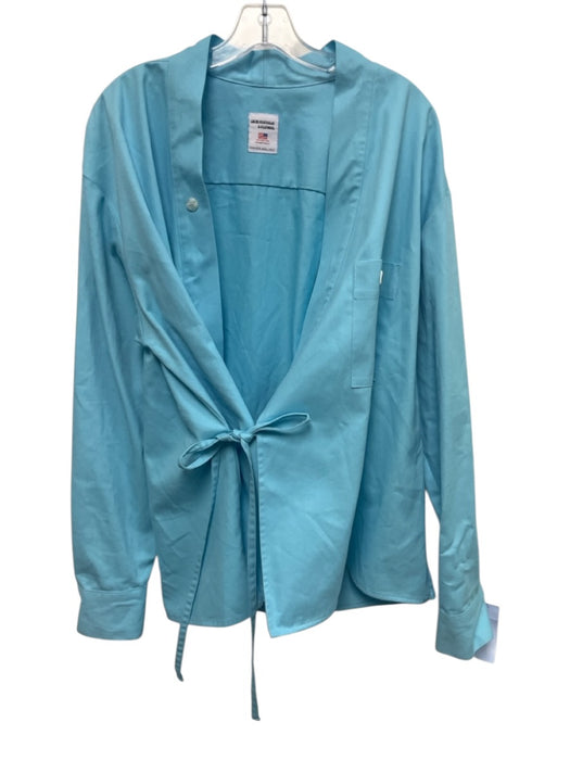 Lucid Size Est M Light blue Solid Men's Long Sleeve Shirt Light blue / Est M