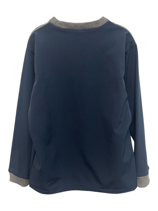 Lucid Size M Gray & Blue Solid Men's Long Sleeve Shirt Gray & Blue / M