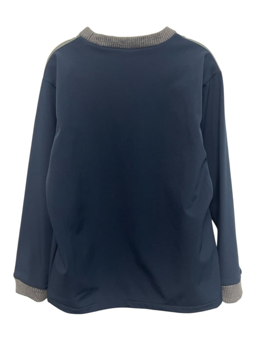 Lucid Size M Gray & Blue Solid Men's Long Sleeve Shirt Gray & Blue / M