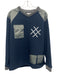 Lucid Size M Gray & Blue Solid Men's Long Sleeve Shirt Gray & Blue / M