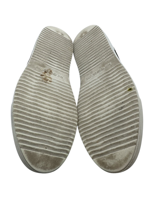 P448 Shoe Size 44 Gray & White Suede Low Top Men's Shoes Gray & White / 44